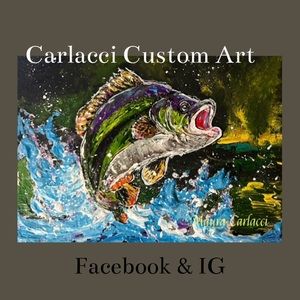 Acrylic Painting Textured w palette knife 9x12”